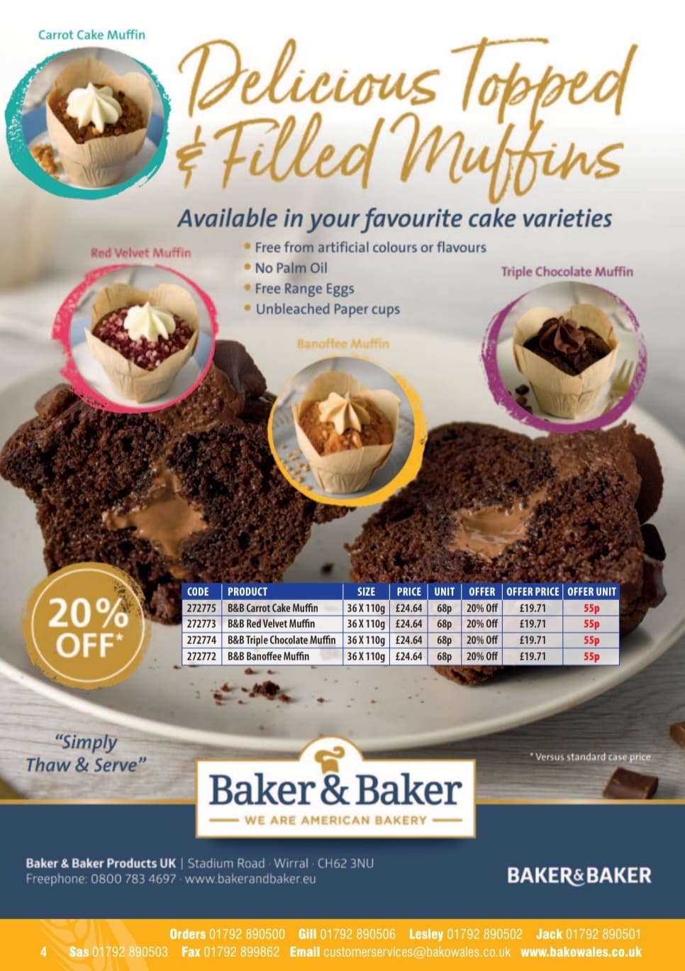 Image for 20% Off Baker & Baker's New Muffin Range