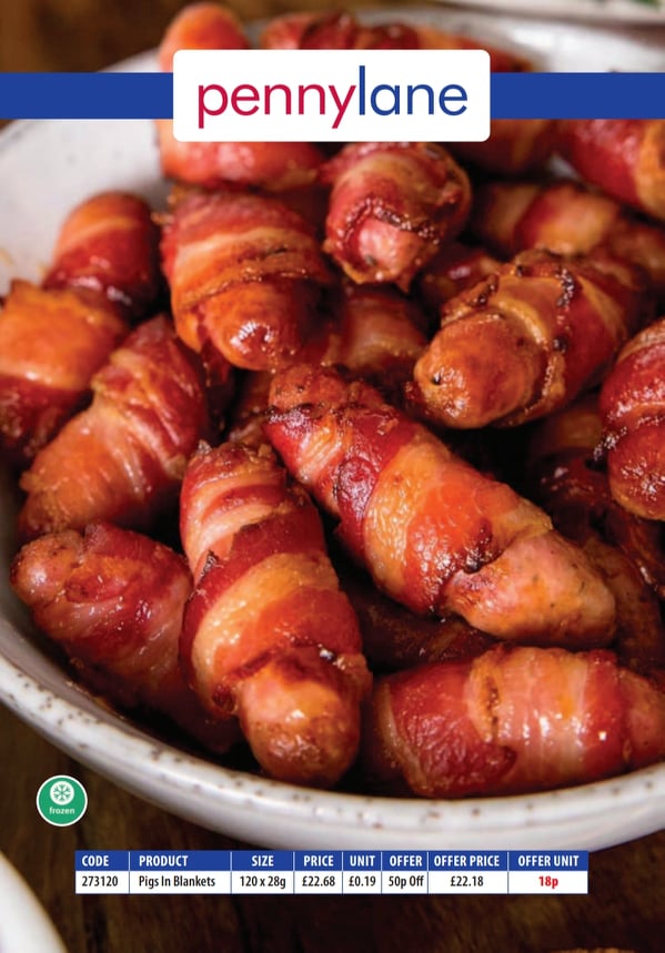 Image for 50p Off Penny Lane Pigs In Blankets