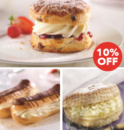 Image for 10% off Wrights' cream cakes